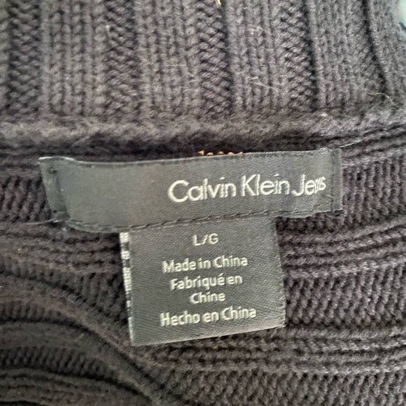 Women’s Black Calvin Klein Button-up Sweater Size Large - Picture 10 of 12